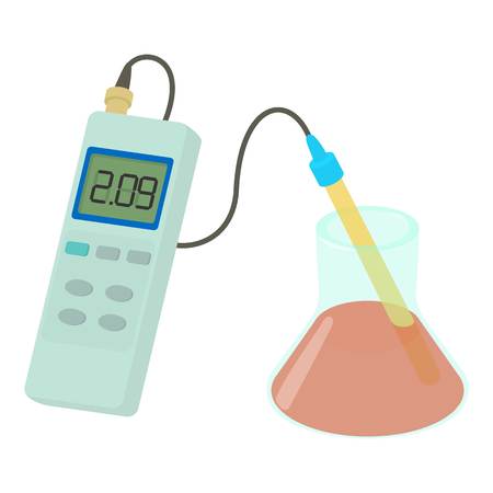 Device for measuring blood coagulability icon. Cartoon illustration of device for measuring blood coagulability vector icon for webのイラスト素材