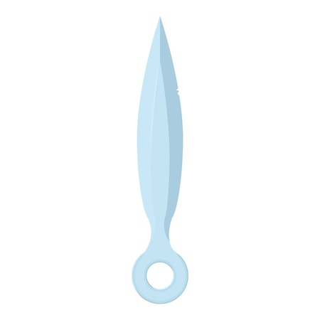 Throwing knife icon. Cartoon illustration of throwing knife vector icon for webのイラスト素材