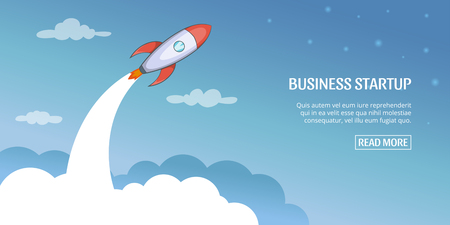 Business plan startup concept, cartoon styleのイラスト素材