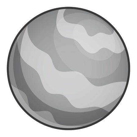 Planet icon monochromeのイラスト素材