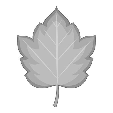 Hawthorn leaf icon monochromeのイラスト素材