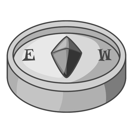 Compass icon monochromeのイラスト素材