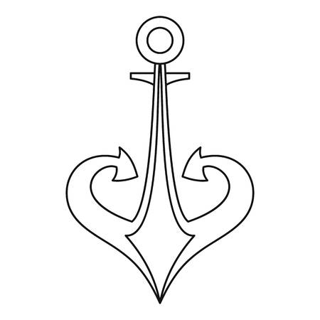 Anchor icon outlineのイラスト素材