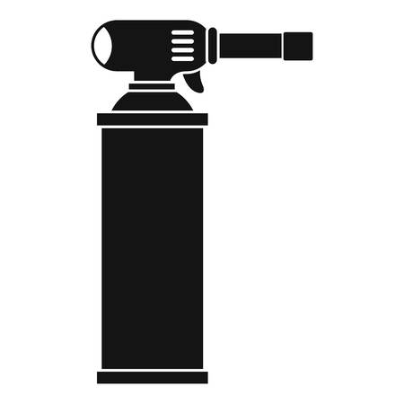 Gas cylinder icon in simple style isolated vector illustrationのイラスト素材