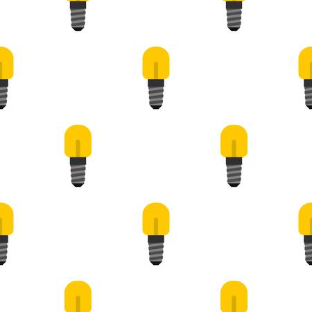 Small incandescent lamp pattern seamless background in flat style repeat vector illustrationのイラスト素材