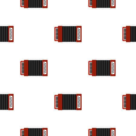 Accordion pattern seamless background in flat style repeat vector illustrationのイラスト素材