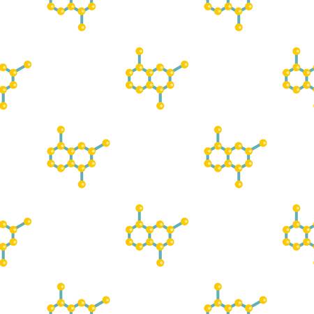 Crystal lattice pattern seamless background in flat style repeat vector illustrationのイラスト素材