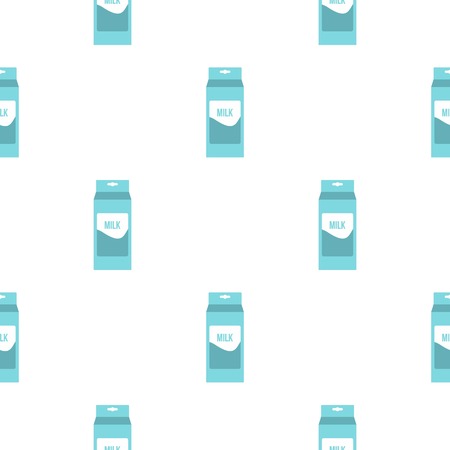 Milk pattern seamless background in flat style repeat vector illustrationのイラスト素材