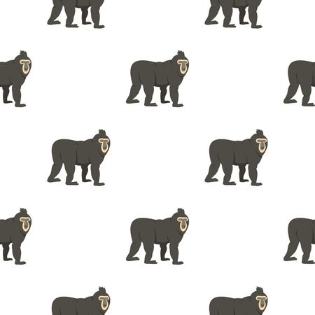 Mandrill pattern seamless for any design vector illustration