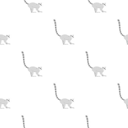 Lemur pattern seamless for any design vector illustrationのイラスト素材