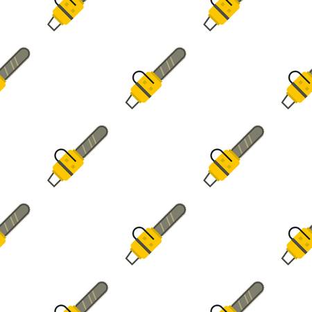 Yellow chainsaw pattern seamlessのイラスト素材