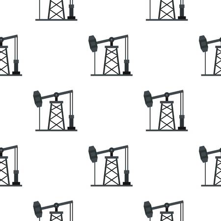 Oil pump pattern seamless for any design vector illustrationのイラスト素材