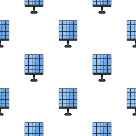 Electric solar panel, new technology of energy production pattern seamless for any design vector illustrationのイラスト素材