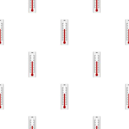 Thermometer with degrees pattern seamless for any design vector illustration