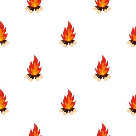 Bonfire pattern seamlessのイラスト素材