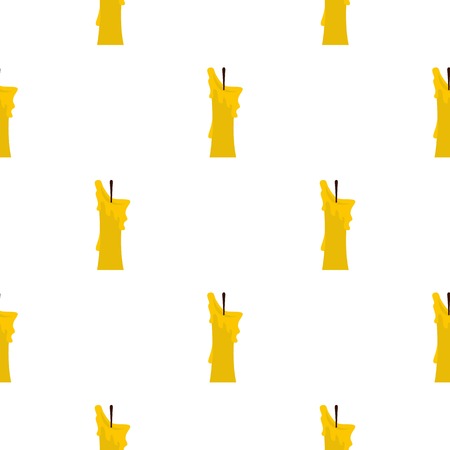 Little candle pattern seamlessのイラスト素材