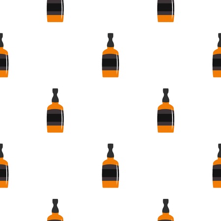 Brandy bottle pattern seamlessのイラスト素材