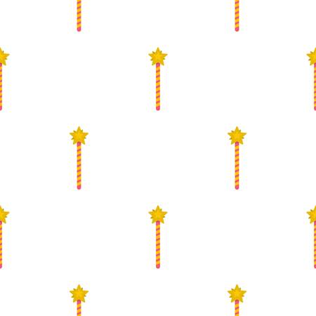 Magic wand pattern seamlessのイラスト素材