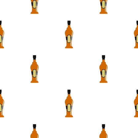 Alcohol bottle pattern seamlessのイラスト素材