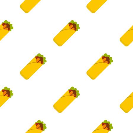 Doner kebab pattern seamless for any design vector illustrationのイラスト素材