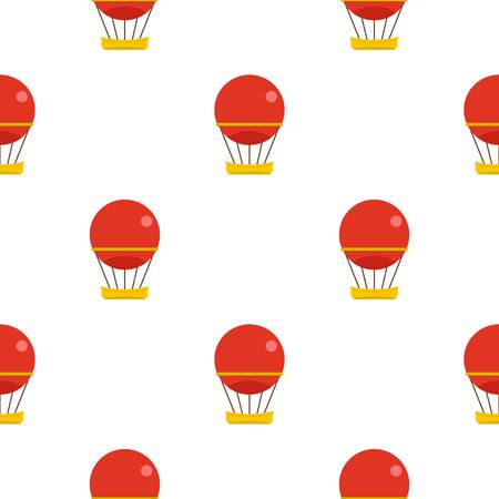 Red aerostat balloon pattern seamless for any design vector illustrationのイラスト素材