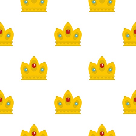 Queen crown pattern flatのイラスト素材