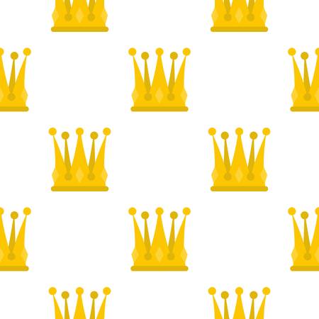 Kingly crown pattern flatのイラスト素材