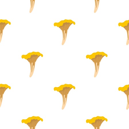 Chanterelle pattern flatのイラスト素材