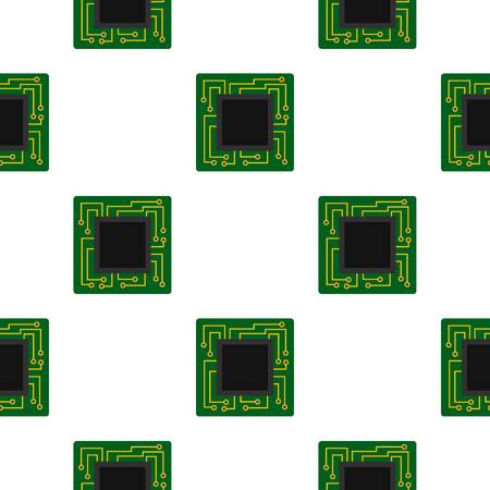 Microchip pattern flatのイラスト素材