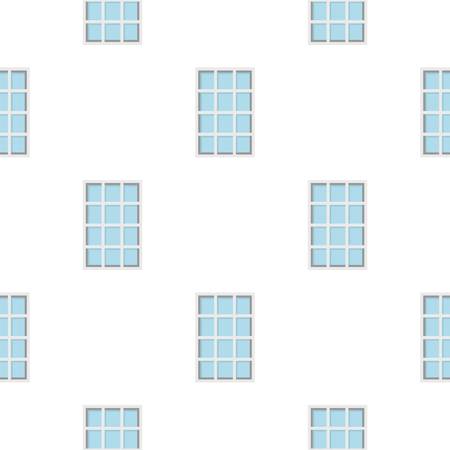 White latticed rectangle window pattern seamless flat style for web vector illustrationのイラスト素材