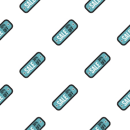 Sale tag pattern seamless flat style for web vector illustrationのイラスト素材