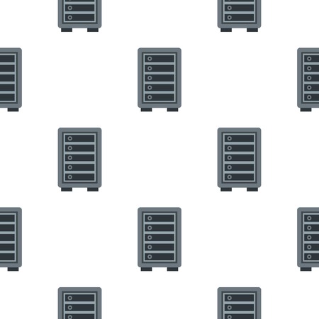 Hotel safe pattern seamless flat style for web vector illustrationのイラスト素材