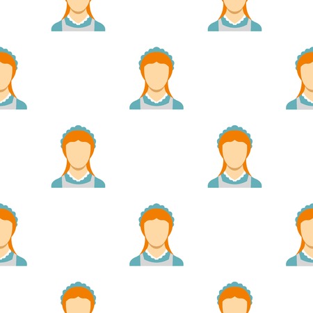 Hotel maid pattern seamless flat style for web vector illustrationのイラスト素材