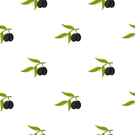 Olive pattern seamless flat style for web vector illustrationのイラスト素材