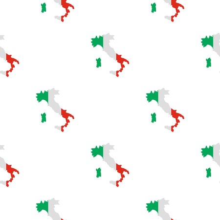 Italy map pattern seamless flat style for web vector illustrationのイラスト素材