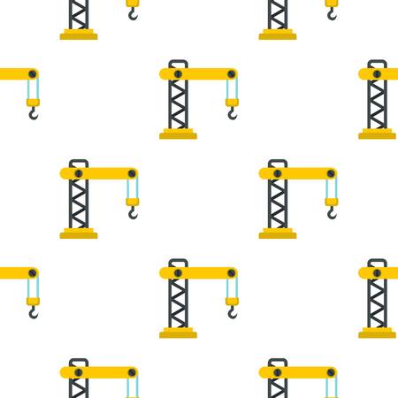 Crane pattern seamless flat style for web vector illustrationのイラスト素材