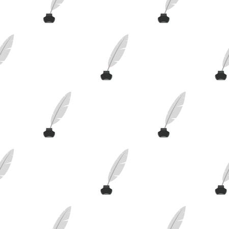 Ink with pen pattern flatのイラスト素材