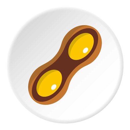 Soybean pod icon circleのイラスト素材