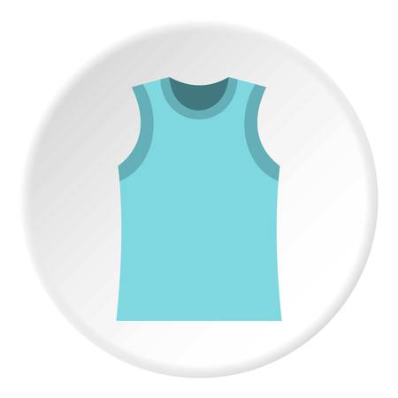 Singlet icon in flat circle isolated vector illustration for webのイラスト素材