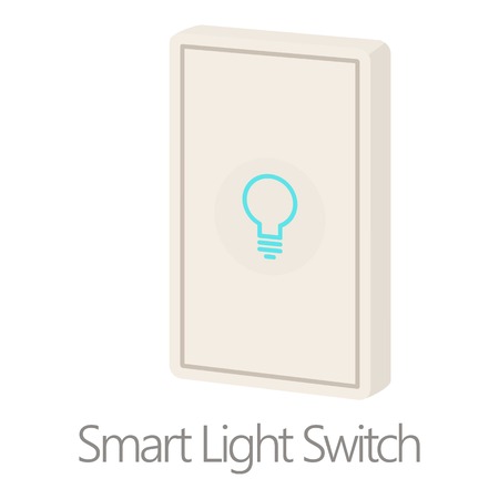Smart light switch icon, cartoon styleのイラスト素材