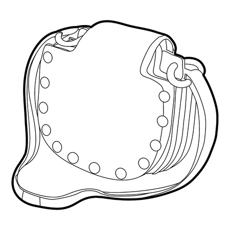 Woman handbag icon outlineのイラスト素材