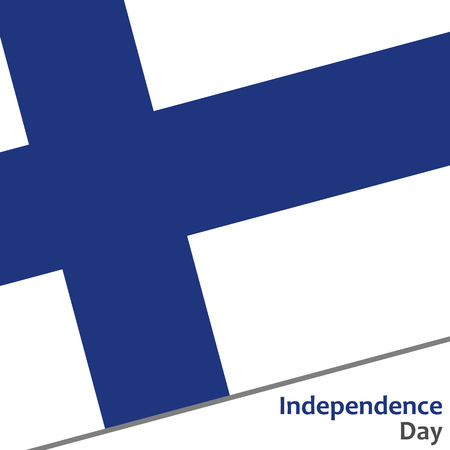 Finland independence day with flag vector illustration for webのイラスト素材