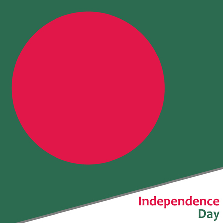 Bangladesh independence day with flag vector illustration for webのイラスト素材