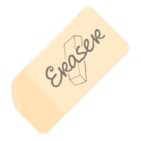 Eraser icon, cartoon styleのイラスト素材