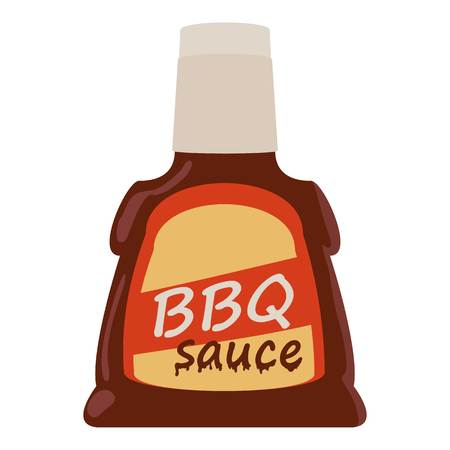 Barbecue sause icon, cartoon styleのイラスト素材