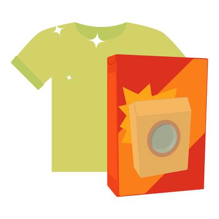 Washing powder for colored things icon, cartoonのイラスト素材