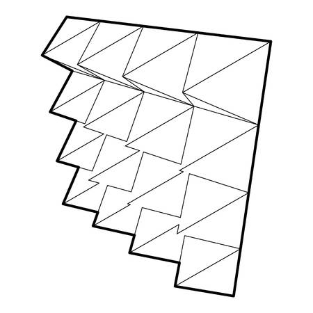 Studio insulation icon, outline styleのイラスト素材