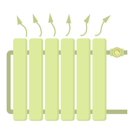 Heating battery icon, cartoon styleのイラスト素材