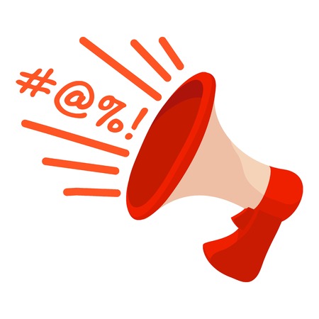 Loudspeaker icon, cartoon styleのイラスト素材