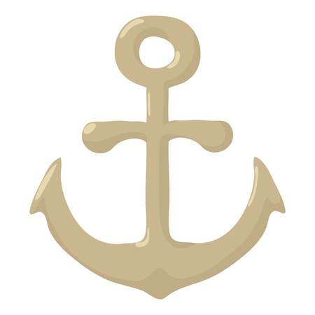 Anchor icon, cartoon styleのイラスト素材